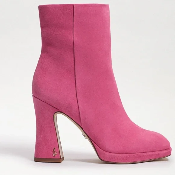 Sam Edelman Jaye Platform Boot in Pink Confetti - Picture 3 of 4